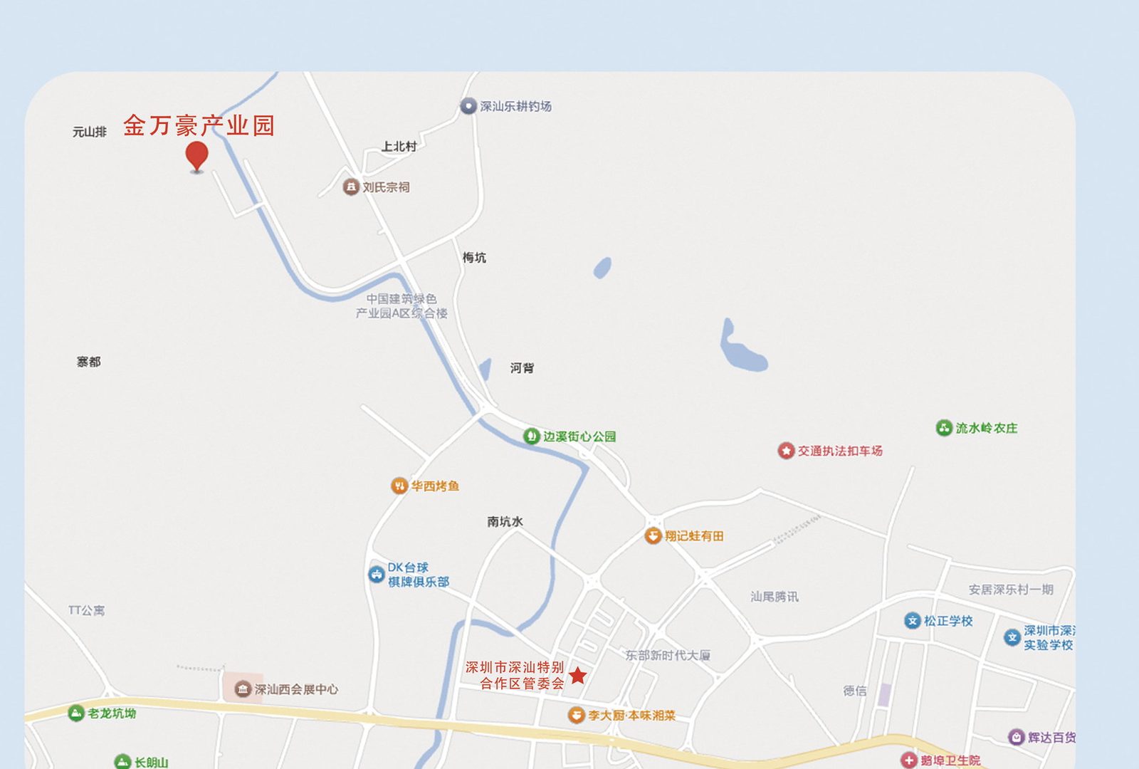 金万豪产业园区位地图